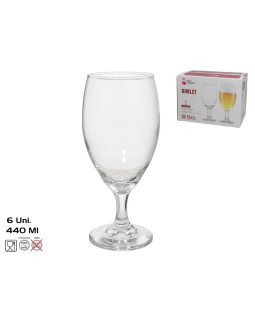 Õlleklaasid (6 tk) 440 ml, 18 x 7,5 x 7,5 cm, red cherry