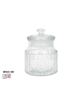 Vintage klaaspurk, 0.85 l, 11.50 x 11.50 x 16.00, kitchen&go