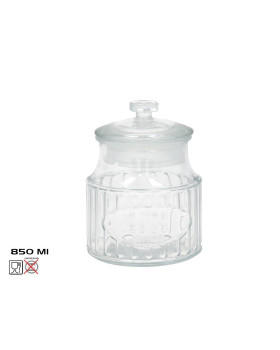 Vintage klaaspurk, 0.85 l, 11.50 x 11.50 x 16.00, kitchen&go