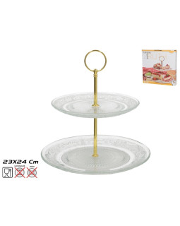 Kahekorruseline tordialus, 24 x 23 x 23 cm, kitchen&go