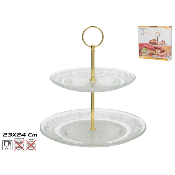 Kahekorruseline tordialus, 24 x 23 x 23 cm, kitchen&go