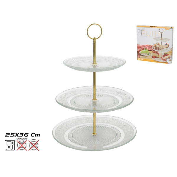 Kolmekorruseline tordialus, 36 x 25 x 25 cm, kitchen&go