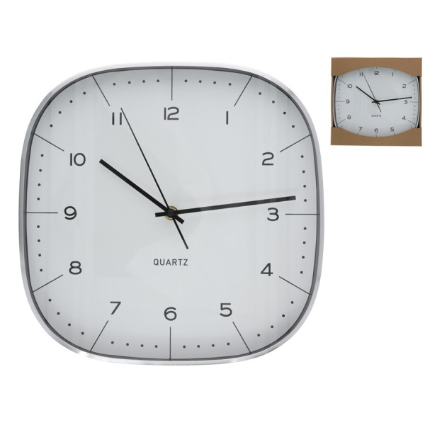 Seinakell, hõbedane, 29 x 29 x 4,3 cm, decorlife