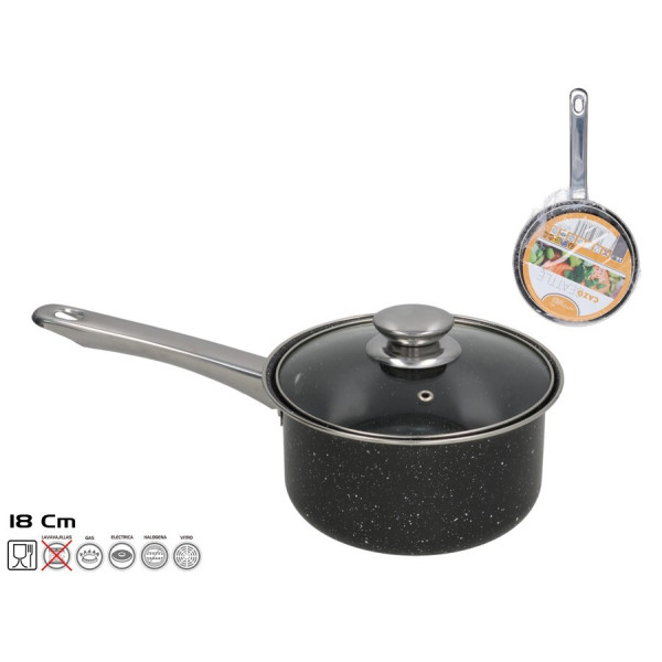Pott kaanega 18 cm, 18x33,5x13 cm, kitchen&go