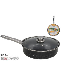 Praepann kaanega 24 cm, 24x39,5x10 cm, kitchen&go