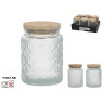 Klaaspurk bambuskaanega, 700 ml, 9.50 x 9.50 x 14.00, kitchen&go