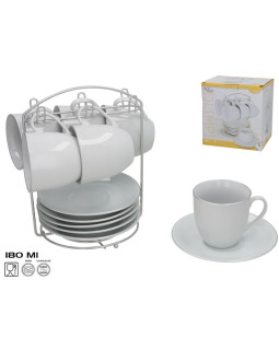 6 tassi ja alustassi komplekt hõbedase äärega, 20,5 x 19 x 14,5 cm, kitchen&go 6 tassi ja alustassi komplekt hõbedase äärega, 20,5 x 19 x 14,5 cm, kitchen&go