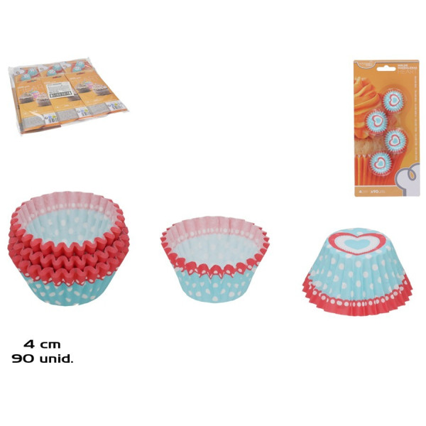 Muffinivormid (90 tk), 2 x 4 x 4 cm, kitchen&go