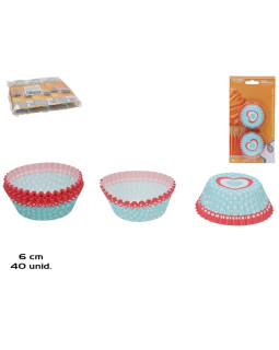 Muffinivormid (40 tk), 2,5 x 6 x 6 cm, kitchen&go