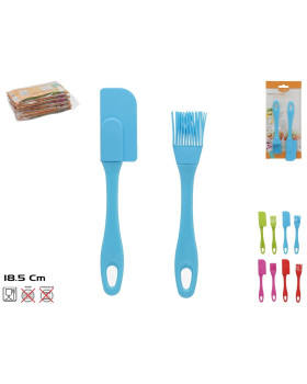 Silikoonist köögilabida ja pintsli komplekt, 4 varianti, 8,5 x 3,5 x 1 cm, gerimport