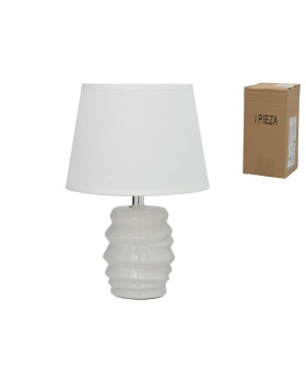 Valge laualamp, 18.00 × 18.00 × 27.00 cm, decorlife