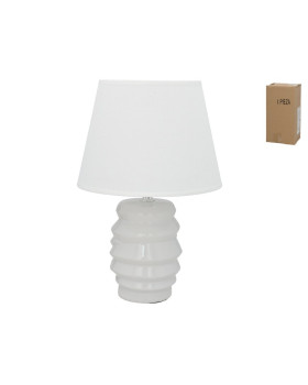 Valge laualamp, 22.00 × 22.00 × 34.00 cm, decorlife