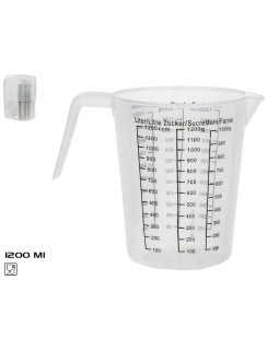 Mõõtekann 1200 ml, 15 x 18,5 x 12,7 cm, kitchen&go