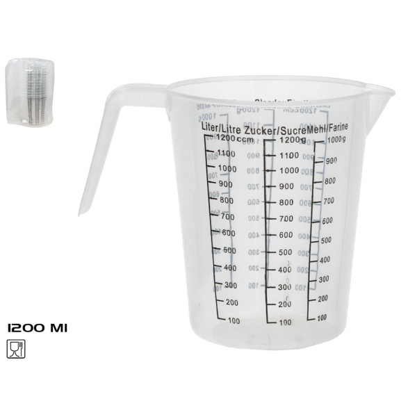 Mõõtekann 1200 ml, 15 x 18,5 x 12,7 cm, kitchen&go