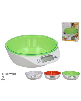 Digitaalne köögikaal 5 kg, 18,5 x 20,5 x 6 cm, 3 varianti, kitchen&go