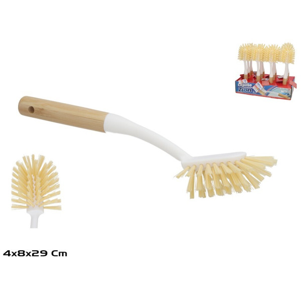 Nõudepesuhari bambuskäepidemega, 29 x 8 x 4 cm, gerimport Nõudepesuhari bambuskäepidemega, 29 x 8 x 4 cm, gerimport