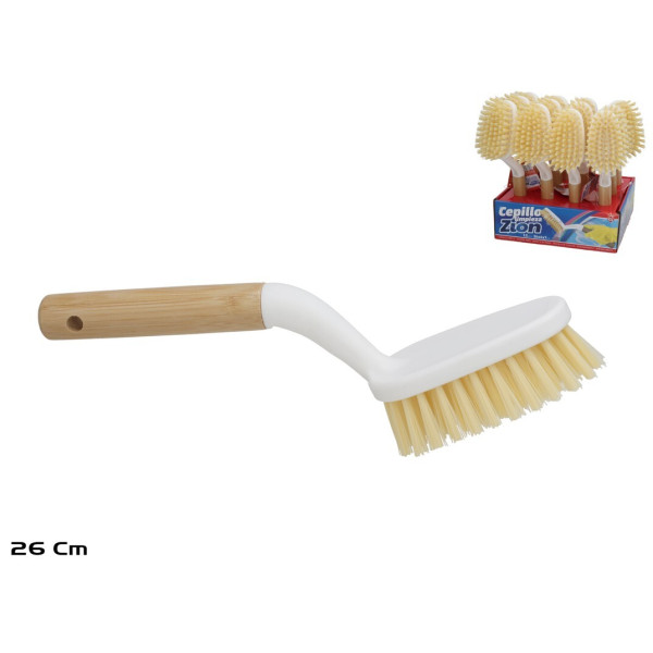 Puhastushari bambuskäepidemega, 26 x 6 x 7 cm, gerimport Puhastushari bambuskäepidemega, 26 x 6 x 7 cm, gerimport