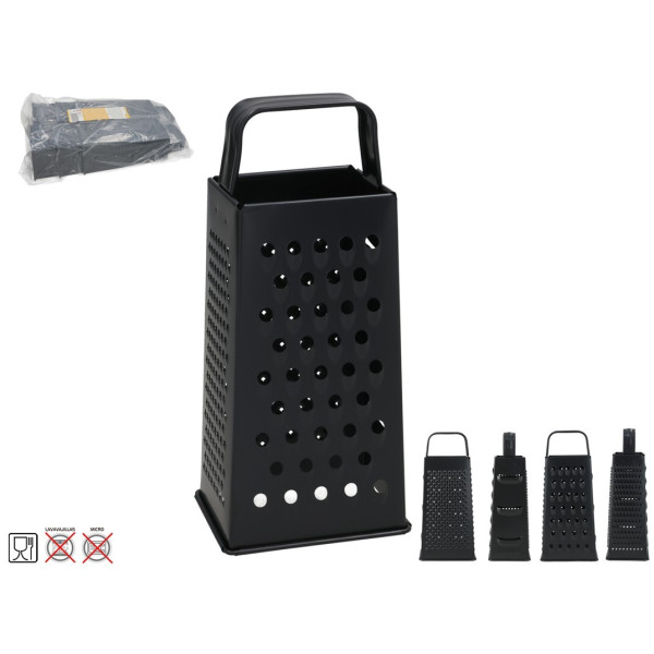 4-küljeline roostevabast terasest riiv 10,5 x 8 x 23 cm, kitchen&go