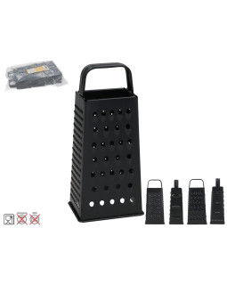 4-küljeline roostevabast terasest riiv 9,5 x 7 x 21 cm, kitchen&go 4-küljeline roostevabast terasest riiv 9,5 x 7 x 21 cm, kitchen&go