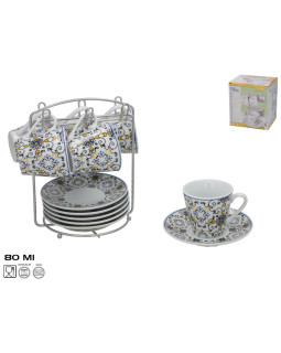 6 kohvitassi ja alustassi komplekt alusega, 15,5 x 16 x 12 cm, kitchen&go 6 kohvitassi ja alustassi komplekt alusega, 15,5 x 16 x 12 cm, kitchen&go