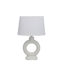 Valge keraamiline laualamp, 14.00 × 23.00 × 36.00 cm, decorlife