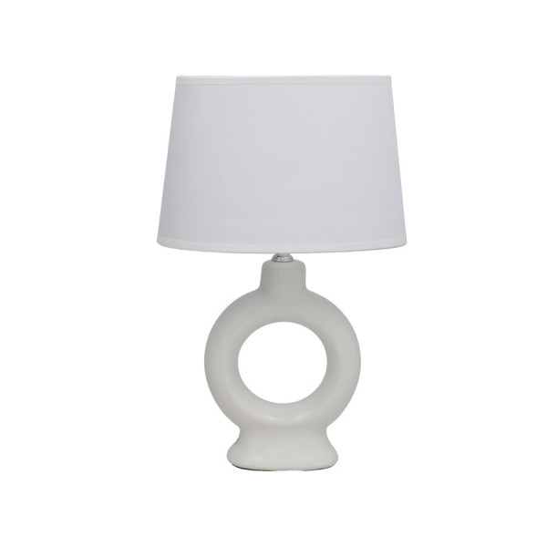 Valge keraamiline laualamp, 14.00 × 23.00 × 36.00 cm, decorlife