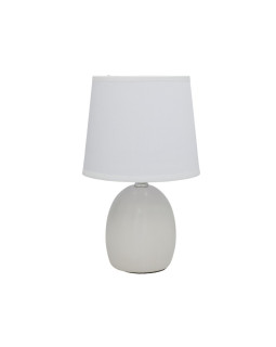 Keraamiline laualamp ceuta, valge, 16.00 × 16.00 × 29.00 cm, decorlife