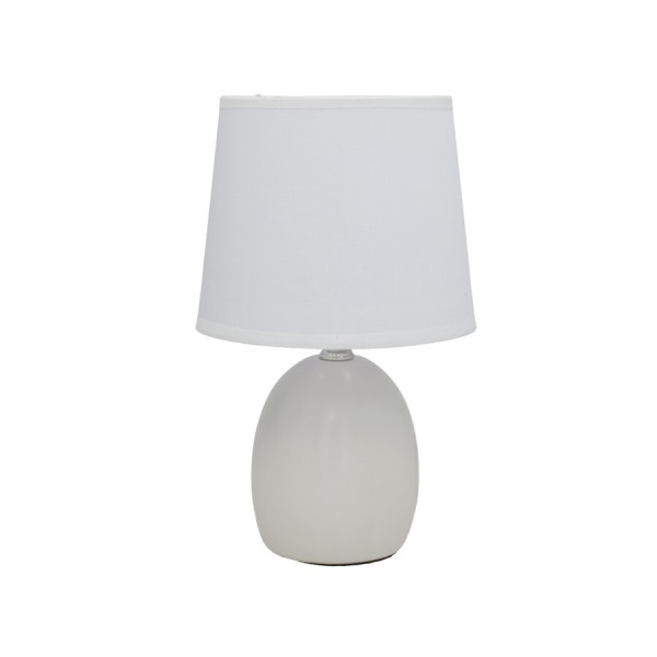 Keraamiline laualamp ceuta, valge, 16.00 × 16.00 × 29.00 cm, decorlife