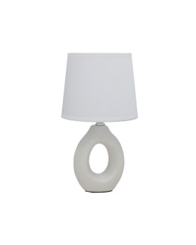 Keraamiline laualamp malik, valge, 16.00 × 16.00 × 28.00 cm, decorlife