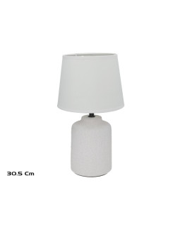 Keraamiline laualamp papalu, valge, 18.00 × 18.00 × 30.50 cm, decorlife