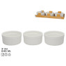 Küpsetusvormid x3 245 ml 10x10x5 cm valged, kitchen&go