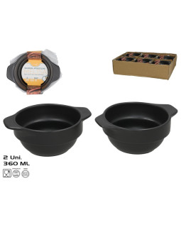 Suupistekastmekann x2 360 ml 15,3x12,5x5,8 cm must, kitchen&go