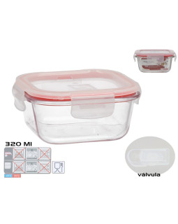 Kandiline lõunakarp 320 ml, 5,5 x 12 x 12 cm, kitchen&go