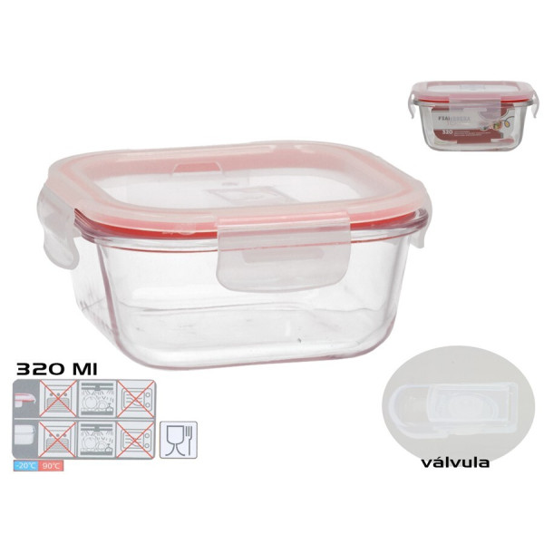 Kandiline lõunakarp 320 ml, 5,5 x 12 x 12 cm, kitchen&go