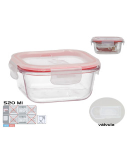 Kandiline lõunakarp 520 ml, 6,5 x 14 x 14 cm, kitchen&go