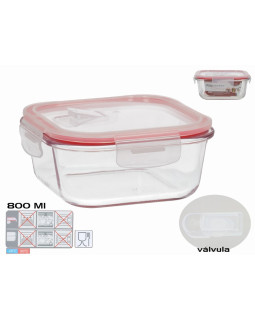 Kandiline lõunakarp 800 ml, 7 x 15,5 x 15,5 cm, kitchen&go