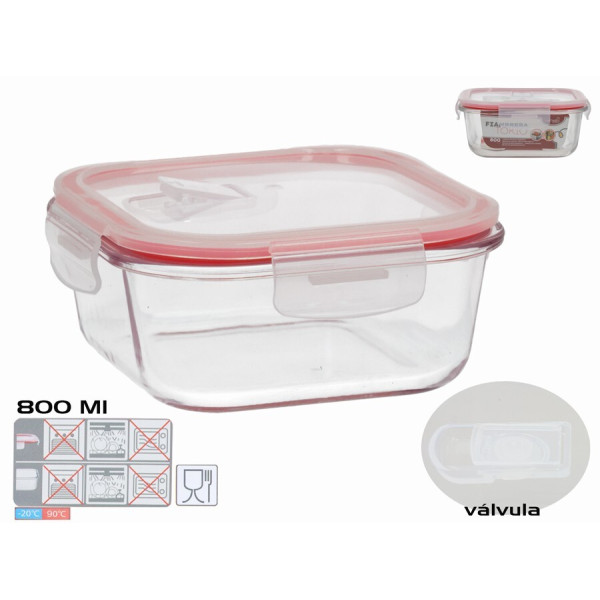 Kandiline lõunakarp 800 ml, 7 x 15,5 x 15,5 cm, kitchen&go