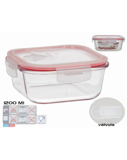 Kandiline lõunakarp 1200 ml, 7,5 x 18 x 18 cm, kitchen&go