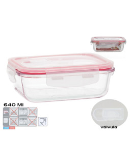 Ristkülikukujuline lõunakarp 640 ml, 6,5 x 17,5 x 13 cm, kitchen&go