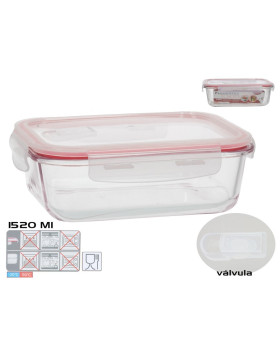 Ristkülikukujuline lõunakarp 1520 ml, 7,5 x 22,5 x 17,5 cm, kitchen&go