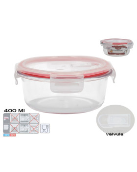 Ümmargune lõunakarp 400 ml, 6 x 13,5 x 13,5 cm, kitchen&go