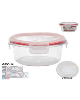 Ümmargune lõunakarp 620 ml, 7 x 15,5 x 15,5 cm, kitchen&go