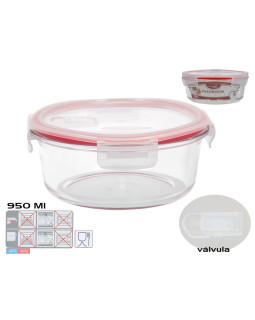 Ümmargune lõunakarp 950 ml, 7,5 x 17,5 x 17,5 cm, kitchen&go Ümmargune lõunakarp 950 ml, 7,5 x 17,5 x 17,5 cm, kitchen&go