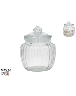 Greta klaaspurk, 630 ml, 12.00 x 12.00 x 14.00, kitchen&go