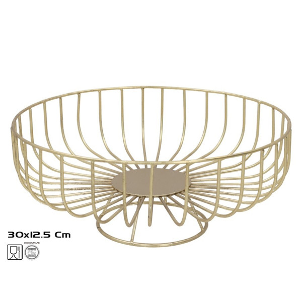 Puuviljakauss, kuldne, 30.00 x 30.00 x 12.50, kitchen&go Puuviljakauss, kuldne, 30.00 x 30.00 x 12.50, kitchen&go