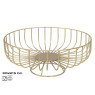 Puuviljakauss, kuldne, 30.00 x 30.00 x 12.50, kitchen&go
