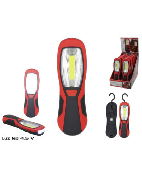 Led-taskulamp konksu ja magnetiga gerimport, 4,5 v, 6,5 × 3,5 × 20 cm, 3 × aaa