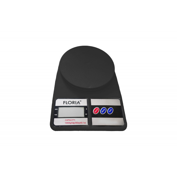 Floria zln 9076 digitaalsed köögikaalud, maht 2 g–10 000 g, lcd-ekraan, maksimaalne kandevõime 10 kg Floria zln 9076 digitaalsed köögikaalud, maht 2 g–10 000 g, lcd-ekraan, maksimaalne kandevõime 10 kg