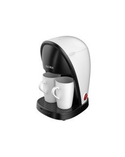Floria zln 9298 kohvimasin, 450 w, nailonfilter, mõõdulusikas, 2 tassi komplektis, valge