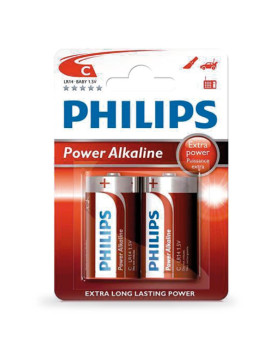 Philips alkaline lr14 (c) leelispatareid, 2 tk/blisterpakendis, 009000313